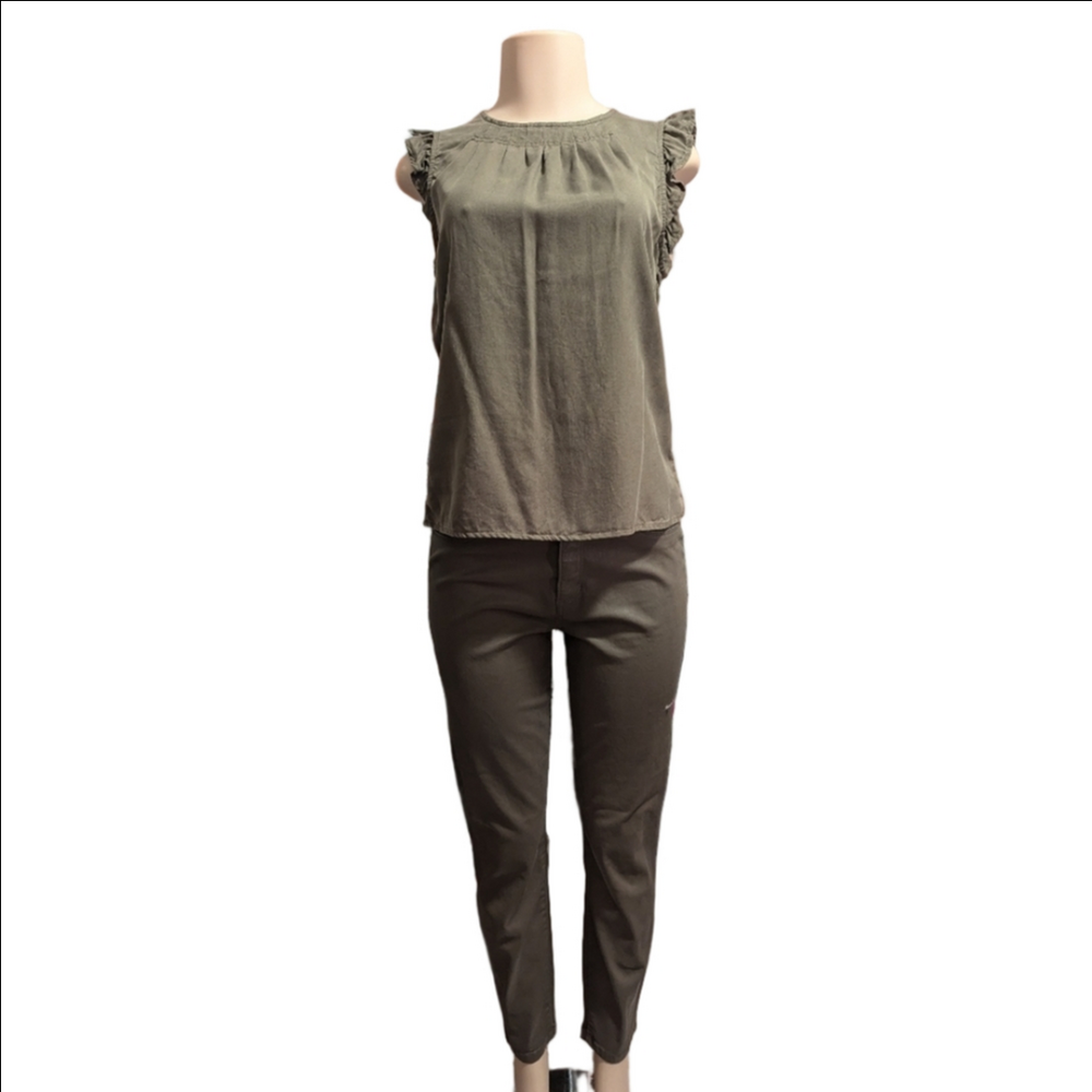 Banana Republic Gray Wax Style Skinny Jeans‎ Size 30